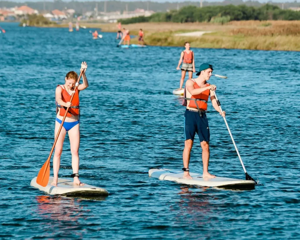 Stand Up Paddling on the Agueda River.